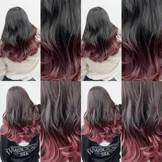 セミロング カラー ブリーチカラー🐭♡ moeのヘアスタイル