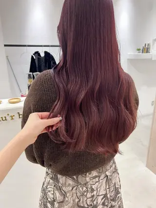 ロング カラー ブリーチなしWカラー ／レイヤー🎀マリノのヘアスタイル