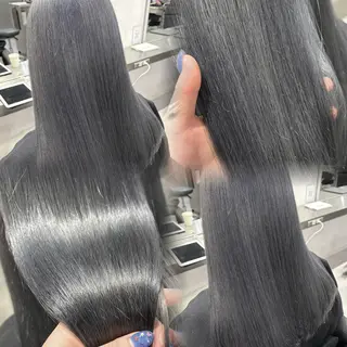 ロング カラー ヘアアレンジ 韓国透明感🇰🇷 SAKURAのヘアスタイル