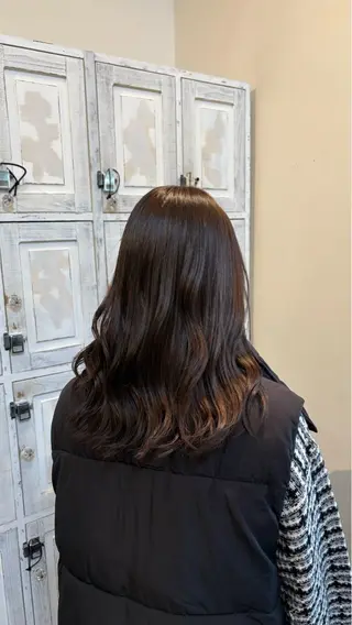 ロング カラー ルプラボウ/ 内藤ほのか/艶カラーのヘアスタイル