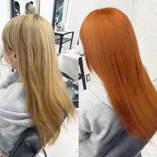 セミロング カラー パーマ ヘアアレンジ メンズ mona/ ストレートスタイル✨のヘアスタイル