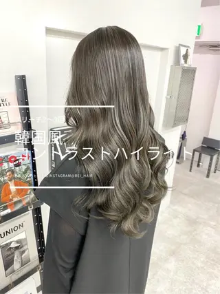 セミロング カラー ヘアアレンジ 髪質改善【縮毛矯正】 北千住 田邉 澪のヘアスタイル