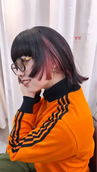 ミディアム カラー 圧倒的デザイン力 店長🎨RENAのヘアスタイル