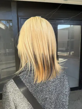 ミディアム カラー 透明感カラー/パーマ 🌀アオノのヘアスタイル