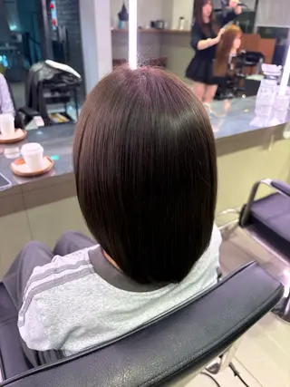 ミディアム カラー ふくだ みひろのヘアスタイル