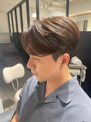 ショート カラー パーマ メンズ key キーのヘアスタイル
