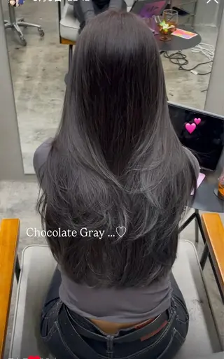 ロング miloc himekaのヘアスタイル