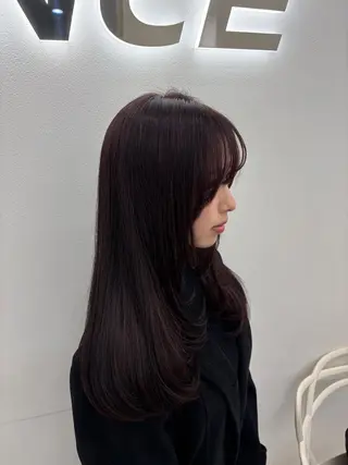 ロング カラー 透明感うる艶カラー 🤍MANAMIのヘアスタイル