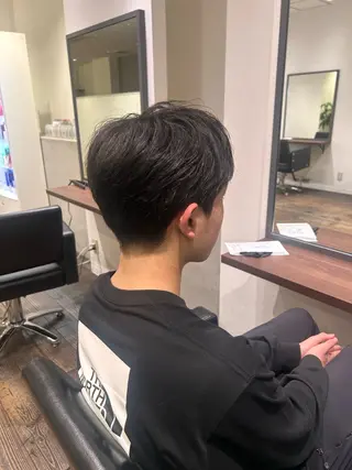 メンズ 🤎オリーブカラー× パーマ特化💫森口のヘアスタイル