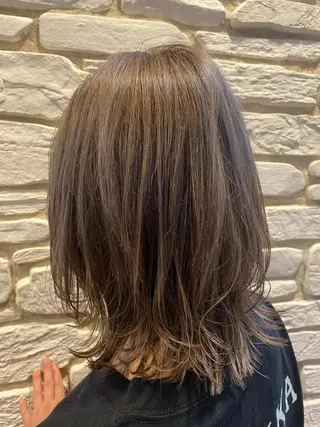 ミディアム カラー ヘアアレンジ 溝口 ひなこのマツエク・マツパデザイン