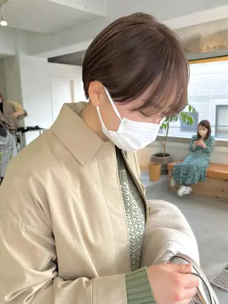 ショート 🌿似合わせ透明感 カラー松本朋幸🌿のヘアスタイル