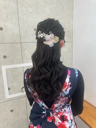 ヘアアレンジ ヘアセット🎀透明感 カラーHiROEのヘアスタイル