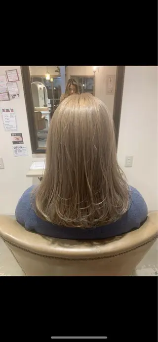 セミロング カラー パーマ ヘアアレンジ メンズ キッズ ネイル マツエク・マツパ 韓国♡ハイライト ♡YURIのヘアスタイル