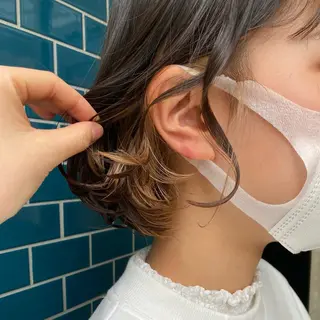 カラー Chlan岡本 坂本のヘアスタイル
