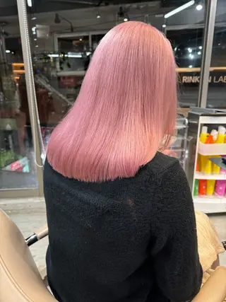 ミディアム カラー 盛れるカット🤍 🎀モモ🎀のヘアスタイル