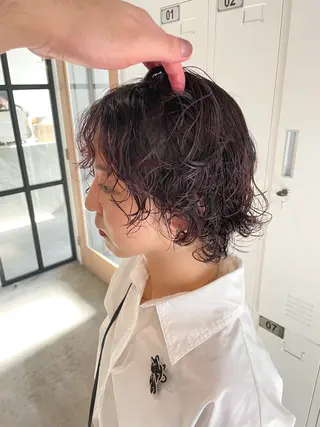 ショート カラー パーマ Takuma Suzuki中目黒のヘアスタイル