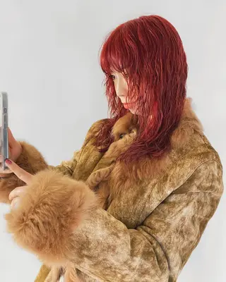 ミディアム カラー パーマ レイヤー/パーマ /ウルフ/nabeのヘアスタイル