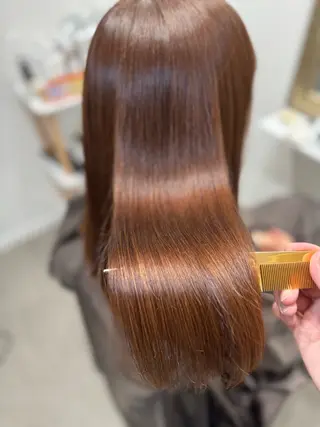 セミロング ミニモリピート8割超 髪質改善/及川正貴のヘアスタイル