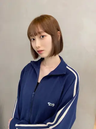 ショート カラー レイヤー/柔色 カラー/SAkiのヘアスタイル