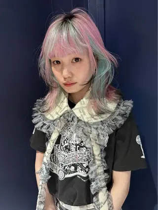 カラー airi໒꒱·ﾟ /デザインカラーのヘアスタイル