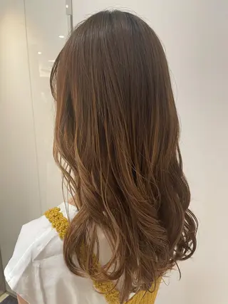 ロング 韓国風パーマ/ヘア セット/店長みづきのヘアスタイル