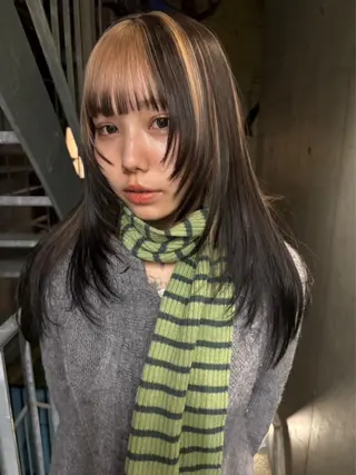 ロング カラー yuuna/ ハッシュカット🎀のヘアスタイル