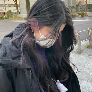 カラー 韓国𝐻𝑎𝑖𝑟 🇰🇷🖤ハラのヘアスタイル