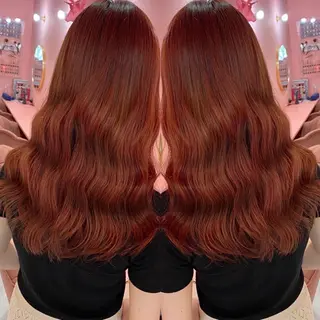 ロング カラー プル艶職人/ にしものヘアスタイル