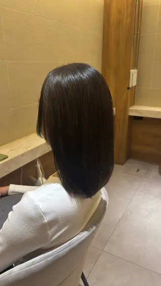 ミディアム パーマ 酸性ストレート/ yukinaのヘアスタイル