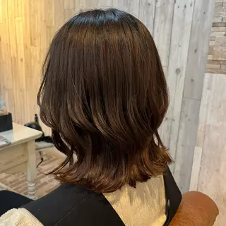 ミディアム 🌷L'oeuf 【ﾙﾌ】ホシカワ🌷のヘアスタイル