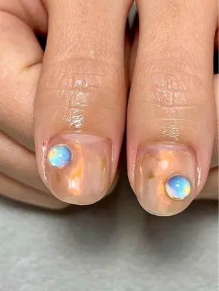 ネイル tsumeya ゆるかわ手描きネイルのネイルデザイン