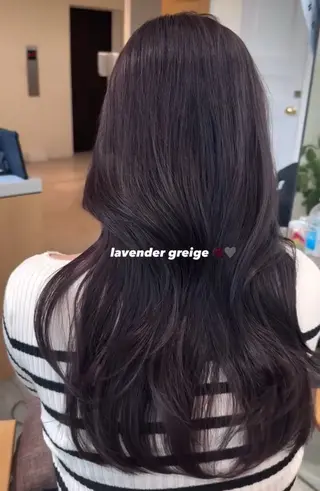 ロング カラー 銀座/透明感カラー /縮毛矯正/うーのヘアスタイル