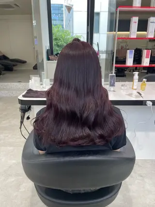 ロング カラー 履歴修正屋さん／ ブロンド／ホワイトのヘアスタイル