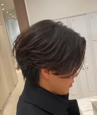 ショート メンズ新宿/縮毛/ ブリーチ/パーマのヘアスタイル