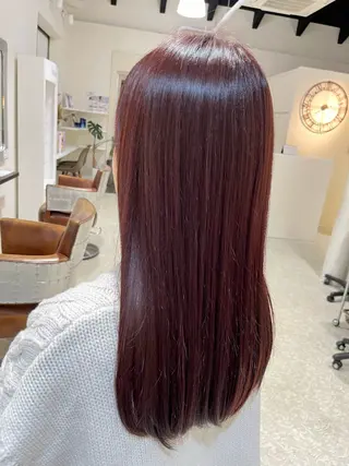 ロング カラー 田中 和可のヘアスタイル