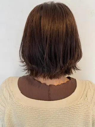 ミディアム カラー 伊藤 さやかのヘアスタイル