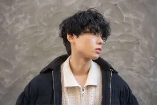 カラー パーマ 大人メンズヘア メンズパーマSHUNのヘアスタイル