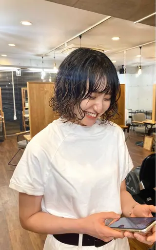 ショート パーマ レイヤー/パーマ /ウルフ/nabeのヘアスタイル