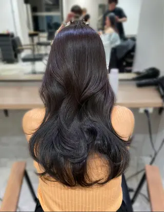 ロング カラー 戸川凜音 とがわりんねのヘアスタイル