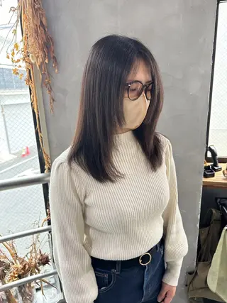 セミロング ウルフ レイヤー パーマ🪐MANAのヘアスタイル