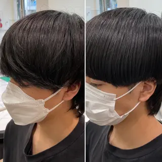 ショート パーマ メンズ 【メンズ縮毛矯正】 田中秀斗のヘアスタイル