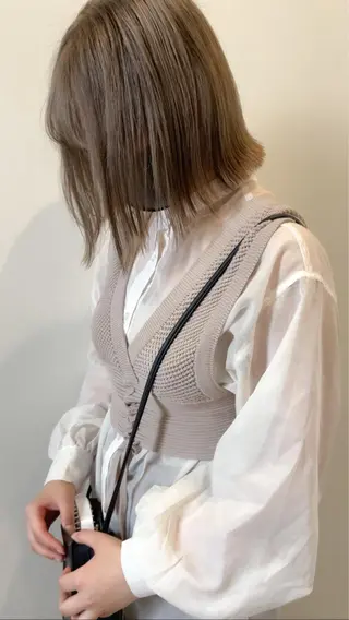 ミディアム 清水 亮太／赤み消しカラーのヘアスタイル