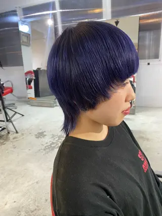 ショート カラー こはる／ハードパーマ /癖毛風パーマ🧃のヘアスタイル