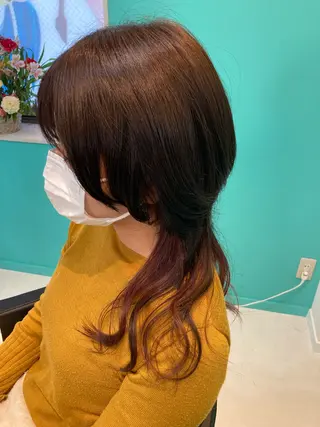 ロング カラー 🫧透明感✨ブリーチ 💫ダメージレス🫧のヘアスタイル