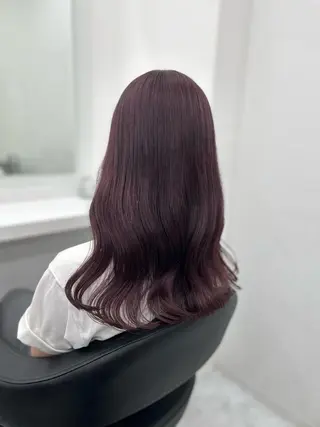 セミロング カラー ヘアアレンジ mai🍑暖色カラー /レイヤー💖のヘアスタイル
