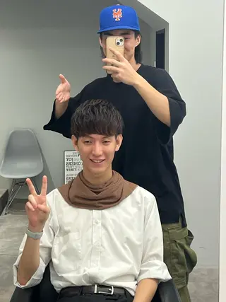 メンズ 釜谷 健二郎のヘアスタイル