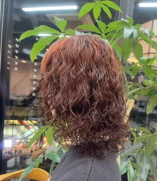 ミディアム カラー パーマ 🍀︎Reika 🍀のヘアスタイル