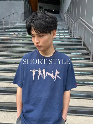 ショート パーマ メンズ 💈メンズ短髪特化 ✂︎伊藤大輝💈のヘアスタイル