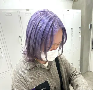 ミディアム カラー パーマ ヘアアレンジ メンズ ササキカズマ〻透明感 〻色落ち〻赤み消しのヘアスタイル