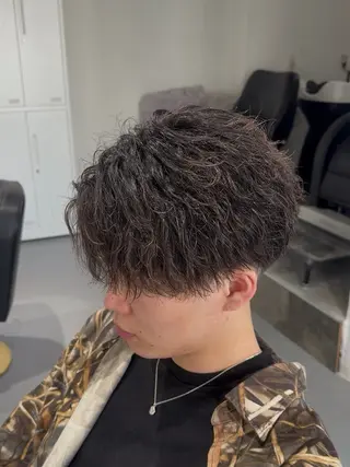 ショート パーマ メンズ Bordo所属・メンズ専門 星雅哉のヘアスタイル